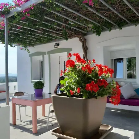 Sofias Melathron Sea And Hill Top Views Naxos City